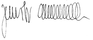 Unterschrift Jennifer Abderhalden